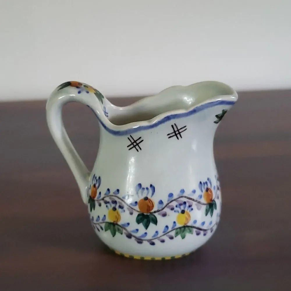 Small Vintage Decorative Porcelain Pitcher
